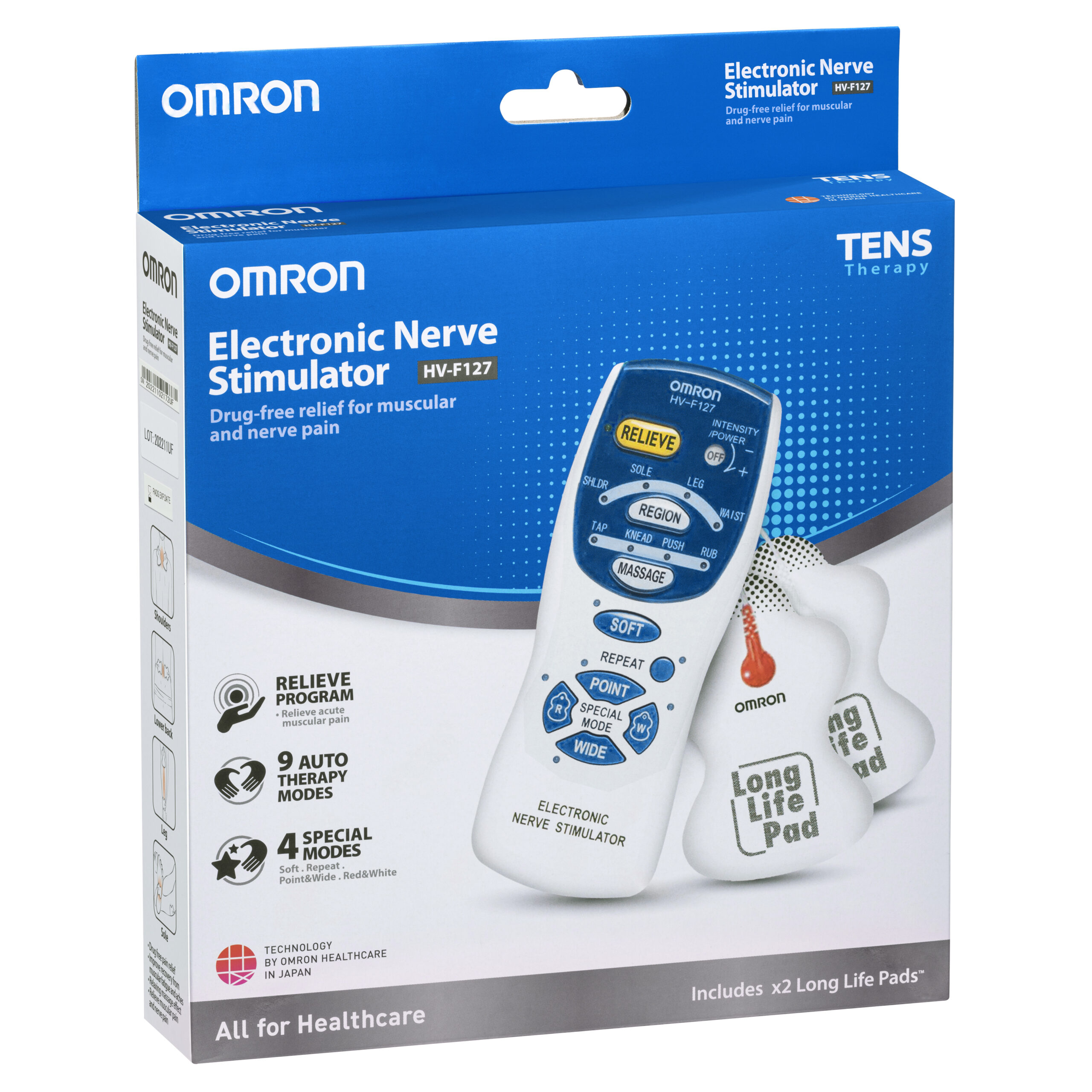 Omron T.E.N.S Therapy Device HV-F127